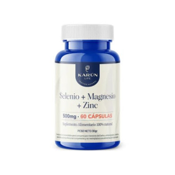 Selenio Magnesio Y Zinc 60 Capsulas Karun Life