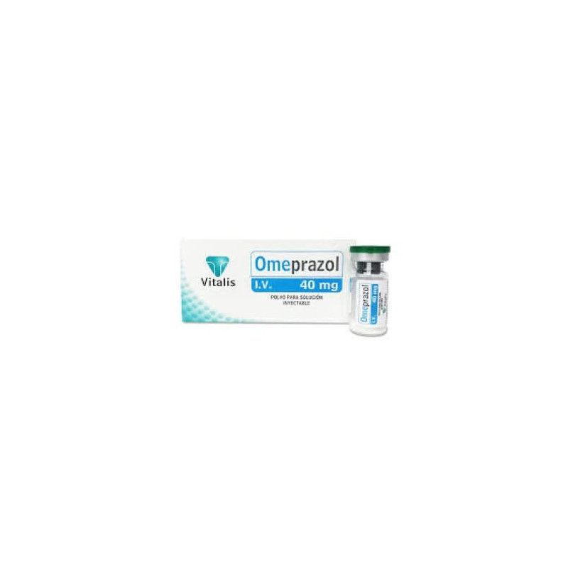Omeprazol 40 Mg IV Polvo Liofilizado 10 Frascos Ampolla Vence 10-2025 Stock 1