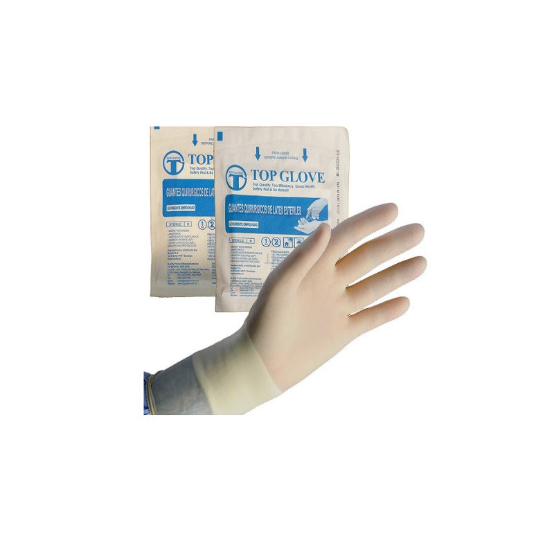 Guante estéril Top Glove Talla 8