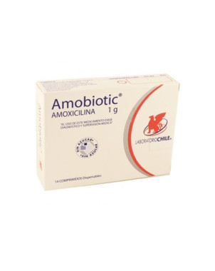 Amobiotic 1 gramo 14 comprimidos Dispersables