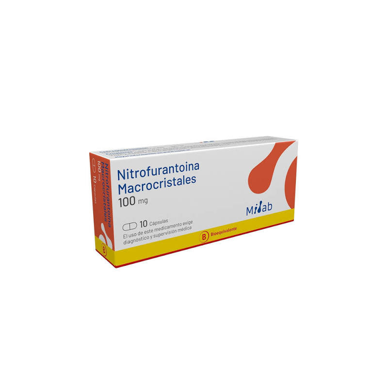 Nitrofurantoina Macrocristales 100 mg 10 cápsulas