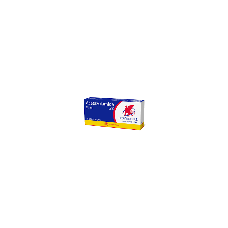 Acetazolamida 250 mg x 20 comp