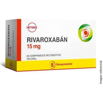 Rivaroxaban 15 mg x 30 comp recubiertos