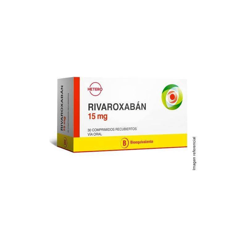 Rivaroxaban 15 mg x 30 comp recubiertos