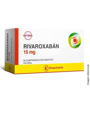 Rivaroxaban 15 mg x 30 comp recubiertos