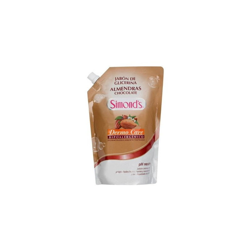 Jabon De Glicerina Almendras Chocolate Dermo Care PH Neutro 750 ML Simonds