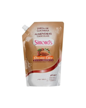 Jabon De Glicerina Almendras Chocolate Dermo Care PH Neutro 750 ML Simonds