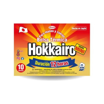 Hokkairo Bolsa Termica Para Manos Y Cuerpo Tamaño Mini 10 Un.