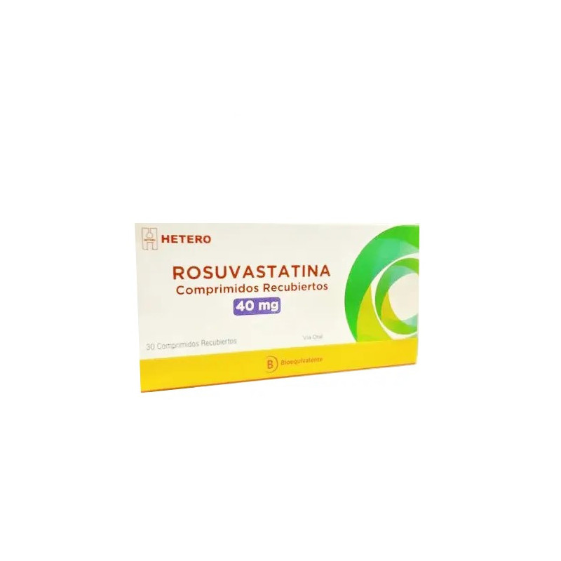 Rosuvastatina 40 mg 30 comp. Recubiertos   VENCE 10/2026   STOCK 1