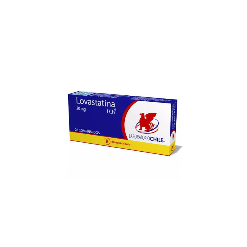 Lovastatina 20 mg x 28 comprimidos Lab. Chile   VENCE 10/2026   STOCK 1