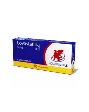 Lovastatina 20 mg x 28 comprimidos Lab. Chile   VENCE 10/2026   STOCK 1