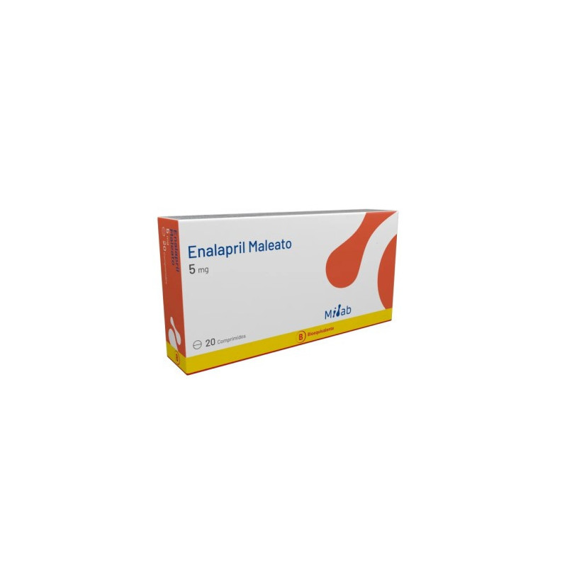 Enalapril 5 Mg 20 Comprimidos   VENCE 10/2026   STOCK 3
