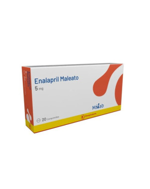 Enalapril 5 Mg 20 Comprimidos   VENCE 10/2026   STOCK 3
