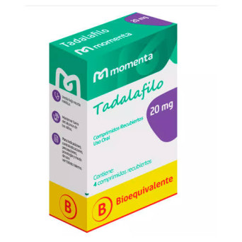 Tadalafilo 20 mg x 4 comp