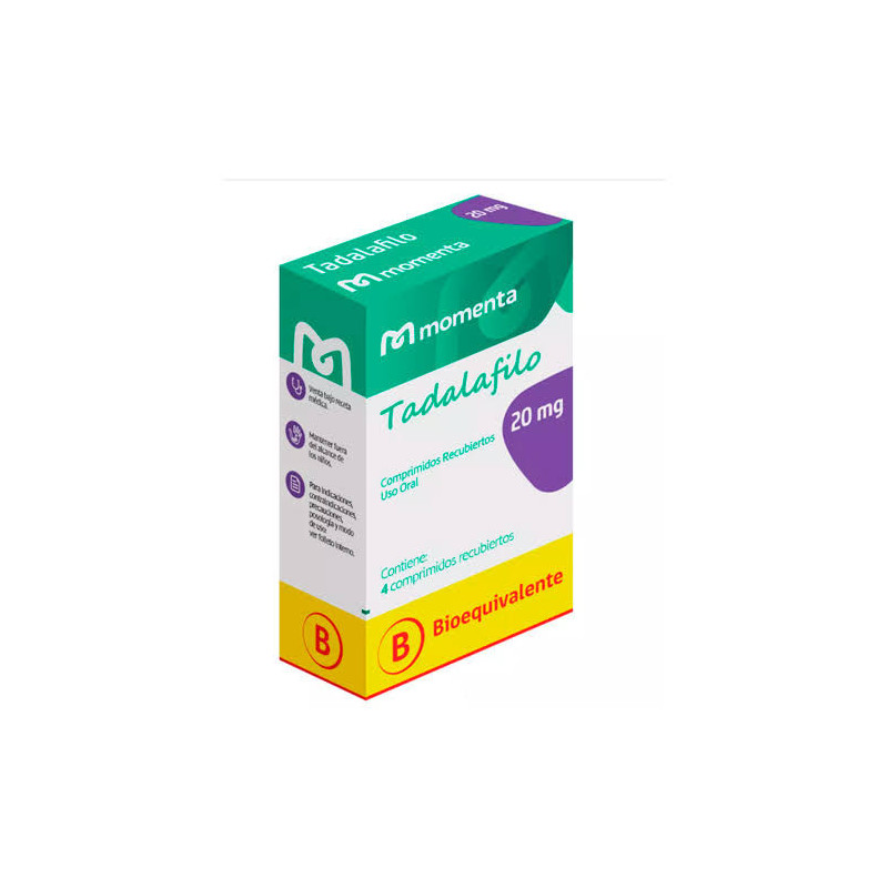 Tadalafilo 20 mg x 4 comp