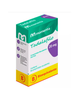 Tadalafilo 20 mg x 4 comp