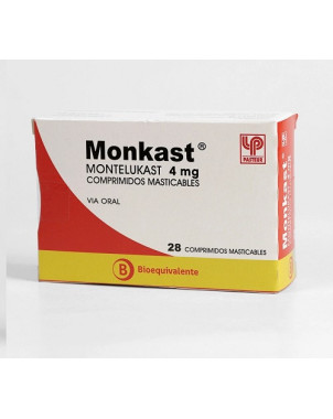 Monkast 4 Mg 28 Comp Masticables Venc 10/2026 Stock 1