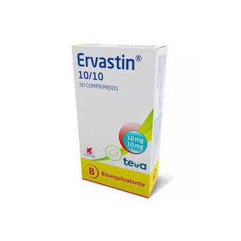 Ervastin 10/10 Mg 30 Comprimidos