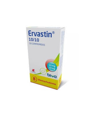 Ervastin 10/10 Mg 30 Comprimidos