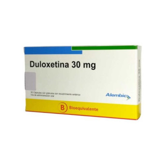 Duloxetina 30 Mg 30 Capsulas Alembic