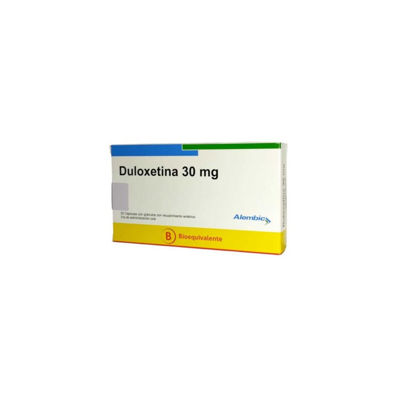 Duloxetina 30 Mg 30 Capsulas Alembic