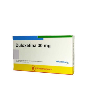 Duloxetina 30 Mg 30 Capsulas Alembic