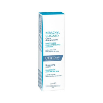 Keracnyl Glycolic+ Crema Desincrustante 30 ML Puntos Negros Piel Con Tendencia Acneica Ducray   VENCE 09/2026   STOCK 1