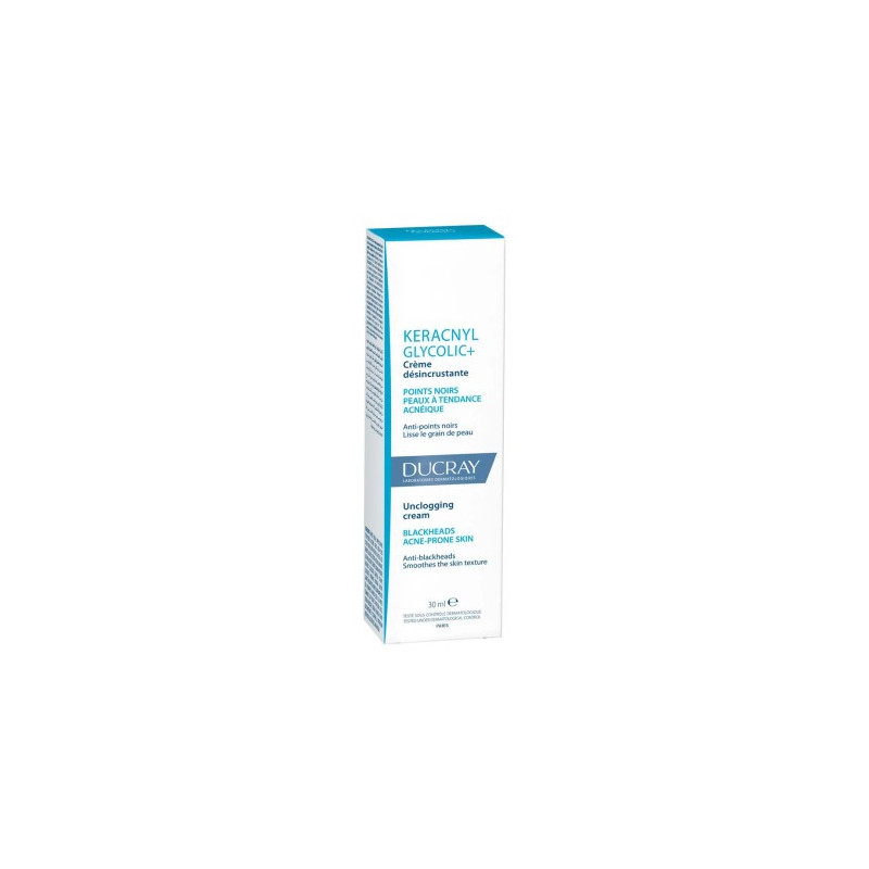 Keracnyl Glycolic+ Crema Desincrustante 30 ML Puntos Negros Piel Con Tendencia Acneica Ducray   VENCE 09/2026   STOCK 1
