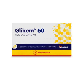 Glikem 60 mg x 30 Comprimidos de Liberación Prolongada   VENCE 09/2026   STOCK 2