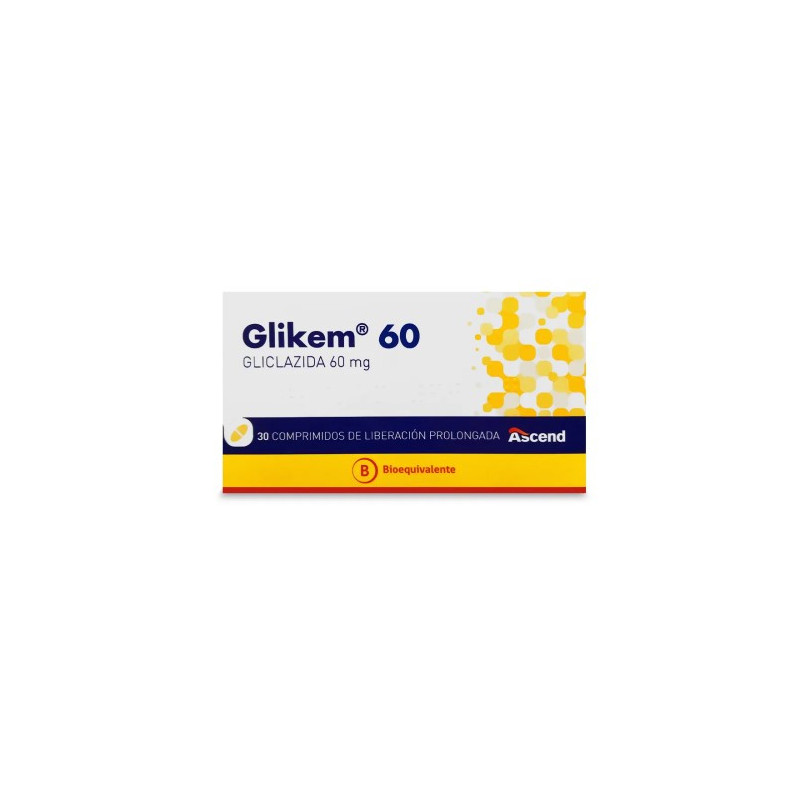 Glikem 60 mg x 30 Comprimidos de Liberación Prolongada   VENCE 09/2026   STOCK 2