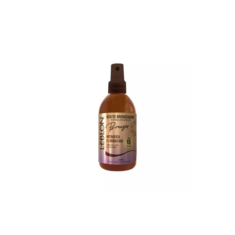 Leblon Bronzer Aceite Bronceador Fps15 220 Ml   VENCE 09/2026   STOCK 1