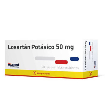 Losartan Potasico 50 mg x 30 comp
