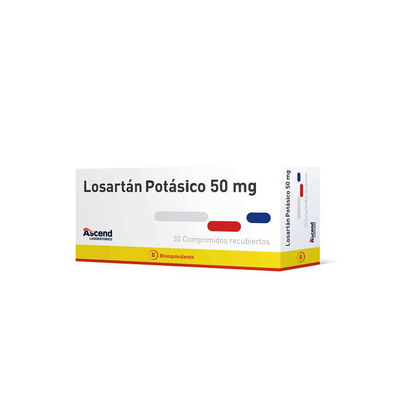Losartan Potasico 50 mg x 30 comp