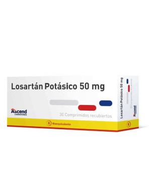 Losartan Potasico 50 mg x 30 comp