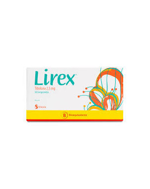 Lirex 2,5 mg 30 comprimidos