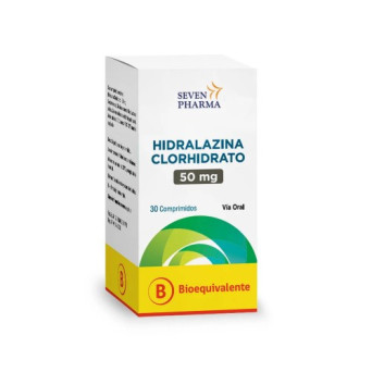 Hidralazina Clorhidrato 50 Mg 30 Comp. Seven Pharma