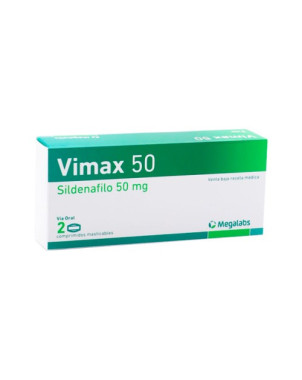 Vimax 50 Mg 2 Comprimidos Masticables