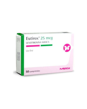 Eutirox 25 mcg 50 comprimidos
