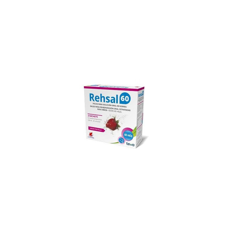 Rehesal 60 Sabor Frutilla 2 Sachet