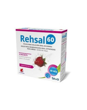 Rehesal 60 Sabor Frutilla 2 Sachet