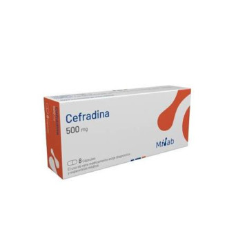 Cefradina 500 mg x 8 cáps