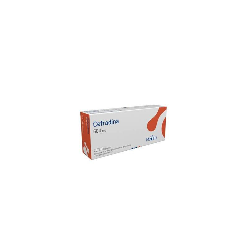 Cefradina 500 mg x 8 cáps