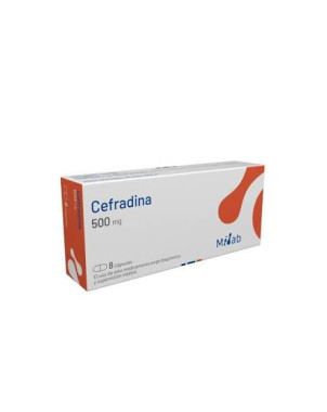 Cefradina 500 mg x 8 cáps