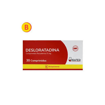 Desloratadina 5 Mg 30 Comprimidos Prater