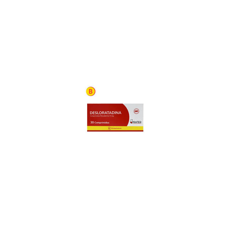 Desloratadina 5 Mg 30 Comprimidos Prater