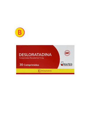 Desloratadina 5 Mg 30 Comprimidos Prater