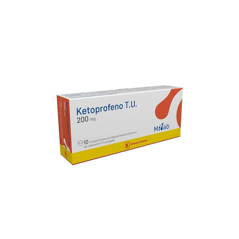 Ketoprofeno T.U. 200 mg. 10 comp.