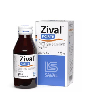 Zival Forte 5mg/5ml 120 Ml    VENCE 10/2026   STOCK 1