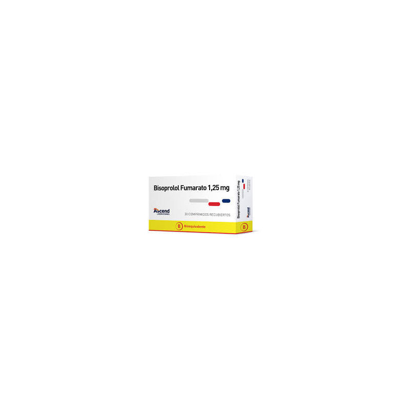 Bisoprolol 1.25 Mg 30 Comp. Recubiertos Ascend