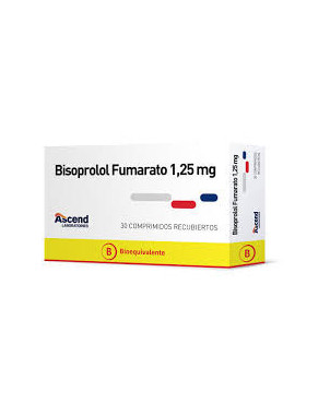 Bisoprolol 1.25 Mg 30 Comp. Recubiertos Ascend